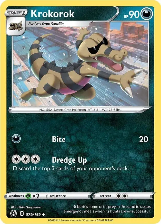 Krokorok 079, Crown Zenith | Sword & Shield, , 0.00 kr, Pokesingles. Kjøp pokemon kort til lave priser hos oss.