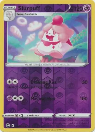 Slurpuff Reverse Holo 084, Silver Tempest | Sword & Shield, , 0.00 kr, Pokesingles. Kjøp pokemon kort til lave priser hos oss.