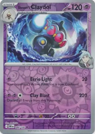 Steven's Claydol Reverse Holo 084 - Destined Rivals Pokesingles