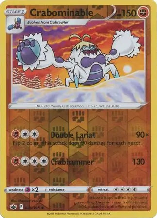 Crabominable Reverse Holo 085 Pokesingles