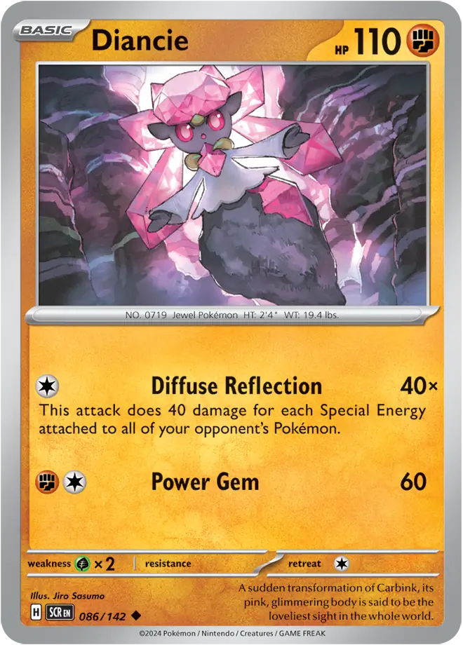 Diancie 086 - Stellar Crown Pokesingles