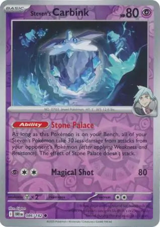 Steven's Carbink Reverse Holo 086 - Destined Rivals Pokesingles