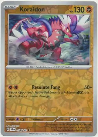 Koraidon Reverse Holo 090 - Stellar Crown Pokesingles