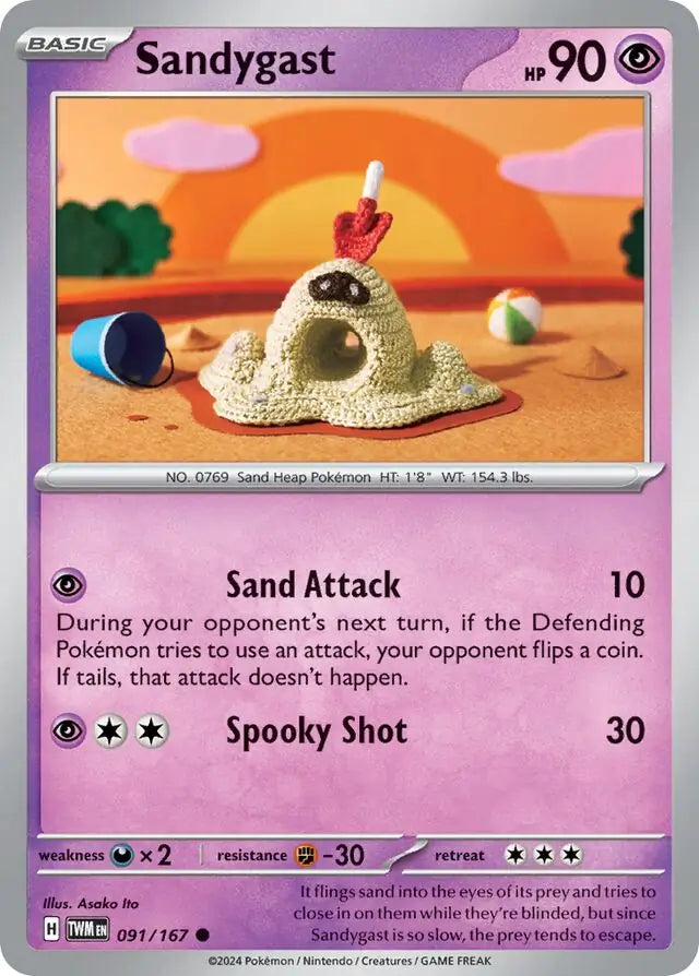 Sandygast 091, Twilight Masquerade | Scarlet & Violet, , 5.00 kr, Pokesingles. Kjøp pokemon kort til lave priser hos oss.