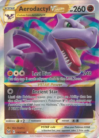 Aerodactyl VSTAR 093, Lost Origin | Sword & Shield, , 0.00 kr, Pokesingles. Kjøp pokemon kort til lave priser hos oss.