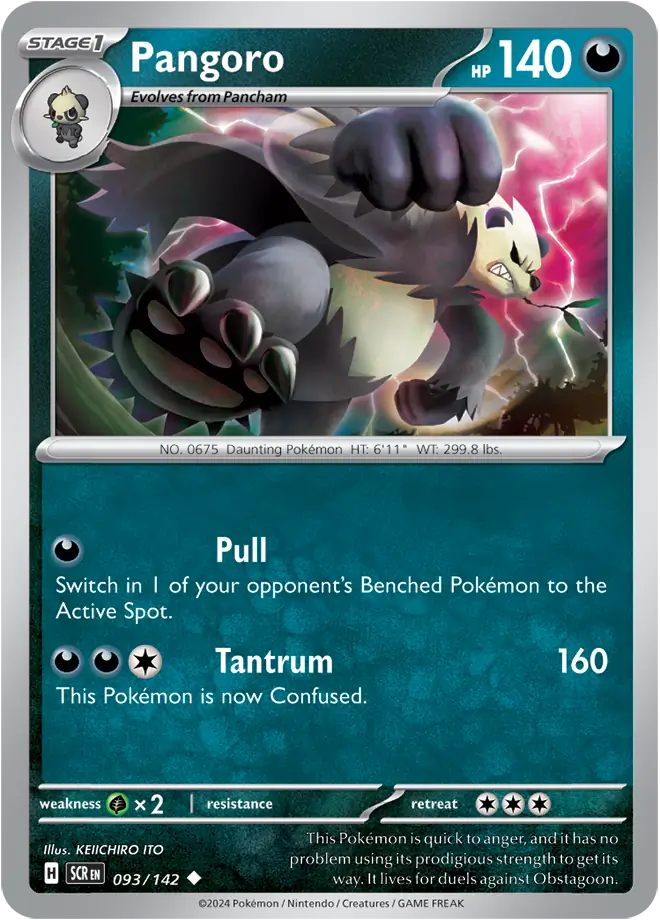 Pangoro 093 - Stellar Crown Pokesingles
