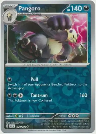 Pangoro Reverse Holo 093 - Stellar Crown Pokesingles