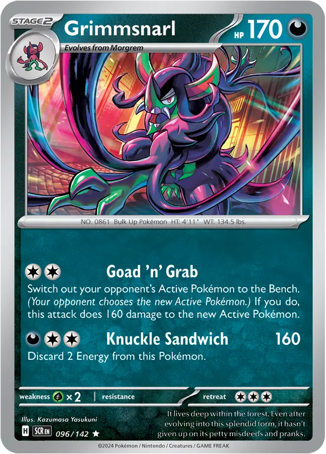 Grimmsnarl Holo Rare 096 - Stellar Crown Pokesingles