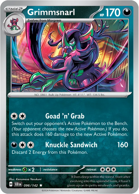 Grimmsnarl Holo Rare 096 - Stellar Crown Pokesingles