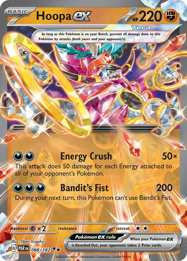 098 Hoopa ex, Paradox Rift, ex, 20.00 kr, Pokesingles. Kjøp pokemon kort til lave priser hos oss.