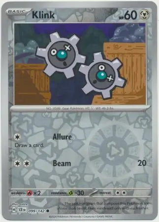 Klink Reverse Holo 099 - Stellar Crown Pokesingles