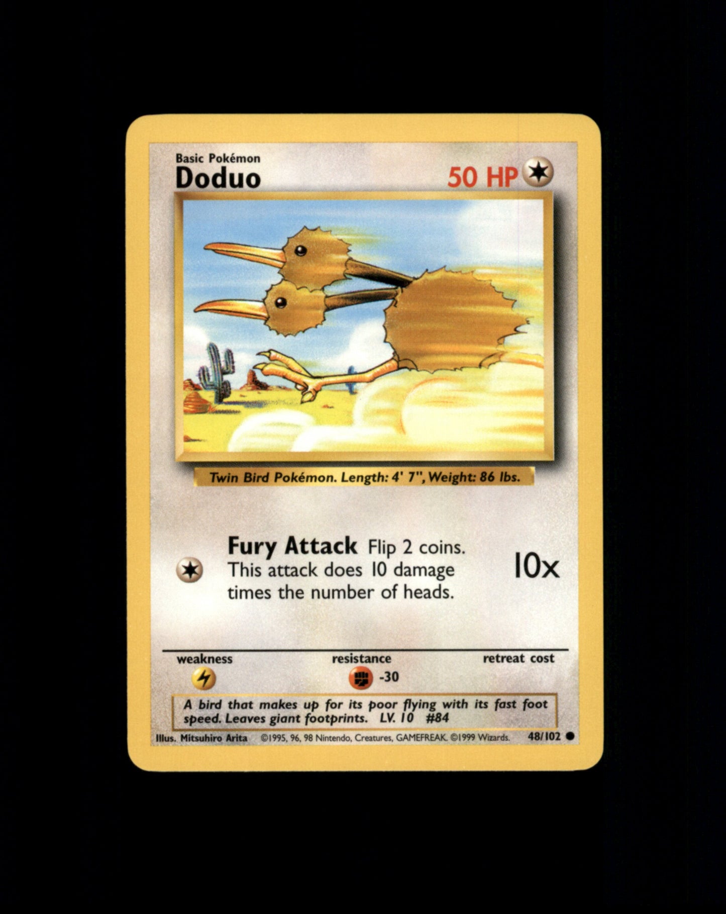 *SE BILDE FOR TILSTAND* Doduo #48 Pokemon Base Set Pokesingles