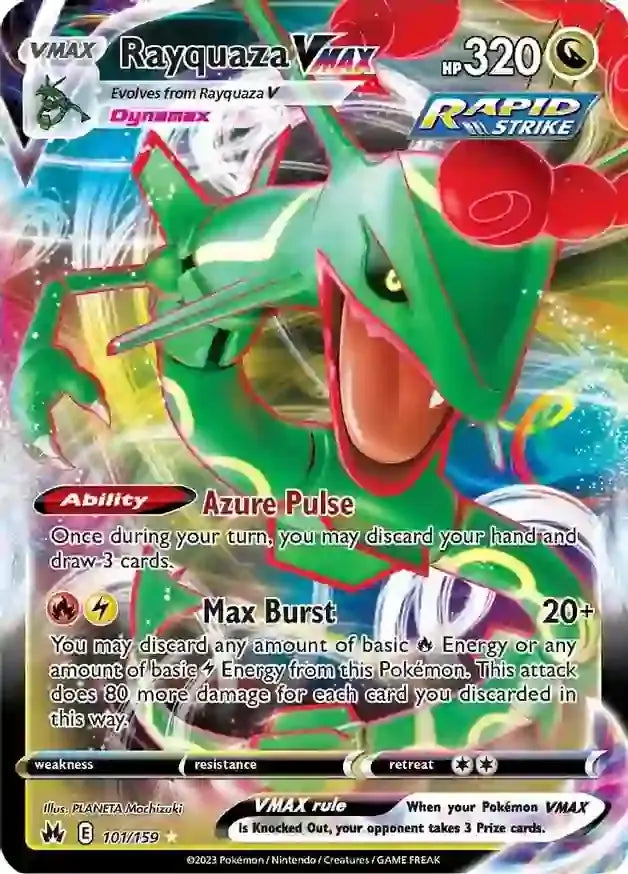 Rayquaza VMAX 101, Crown Zenith | Sword & Shield, , 0.00 kr, Pokesingles. Kjøp pokemon kort til lave priser hos oss.