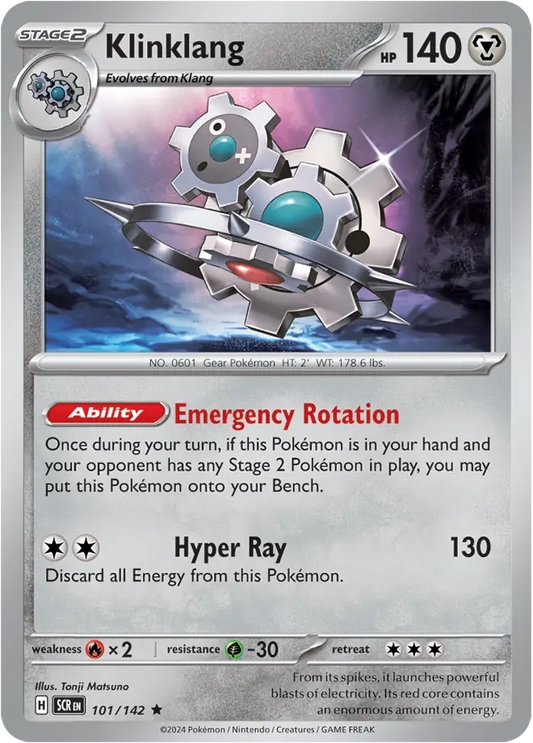 Klinklang Holo Rare 101 - Stellar Crown Pokesingles