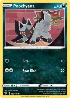 Poochyena 103 - Vivid Voltage Pokesingles