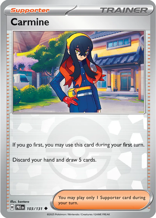 Carmine Poke ball Holo 103 - Prismatic Evolutions Pokesingles