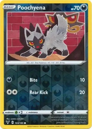 Poochyena Reverse Holo 103 - Vivid Voltage Pokesingles