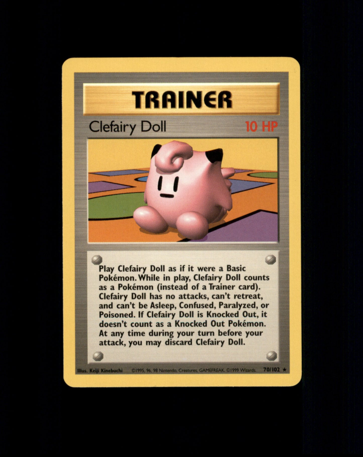 *SE BILDE FOR TILSTAND* Clefairy Doll #70 Pokemon Base Set Pokesingles
