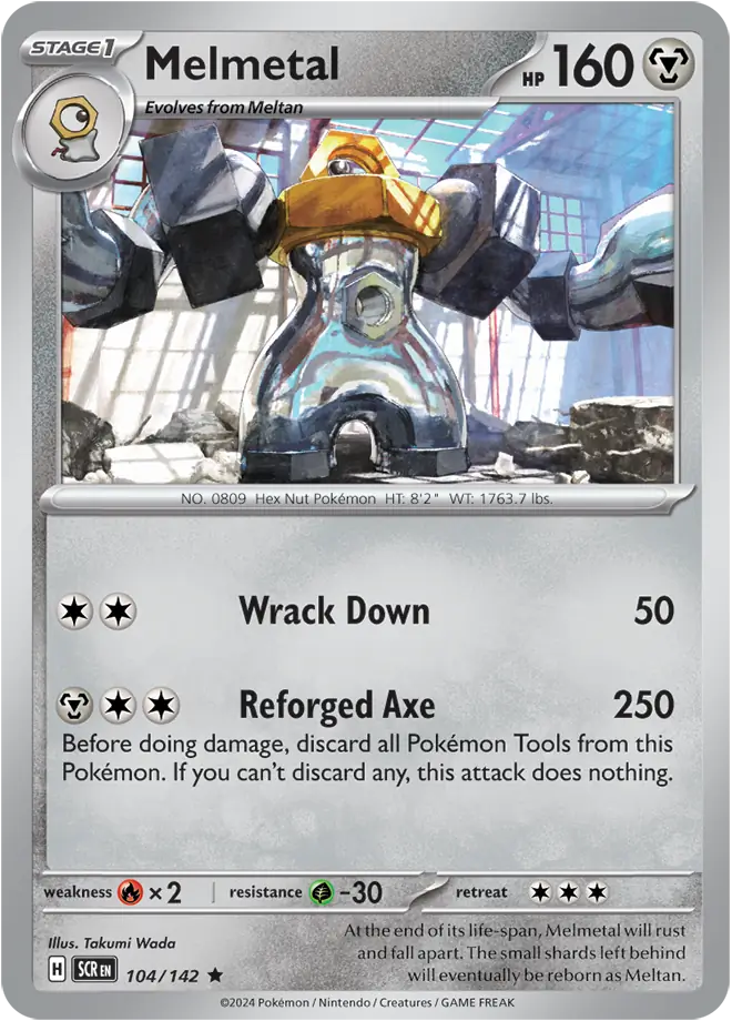 Melmetal Holo Rare 104 - Stellar Crown Pokesingles