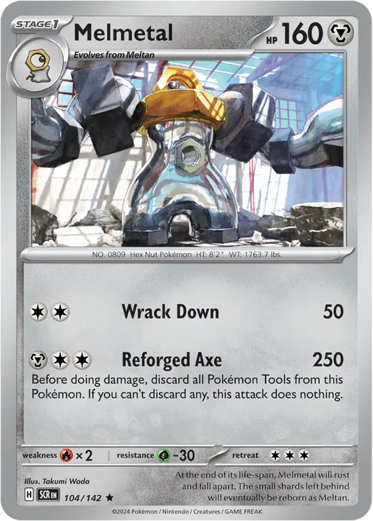 Melmetal Holo Rare 104 - Stellar Crown Pokesingles