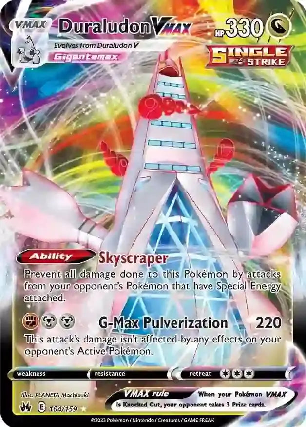 Duraludon VMAX 104, Crown Zenith | Sword & Shield, , 0.00 kr, Pokesingles. Kjøp pokemon kort til lave priser hos oss.
