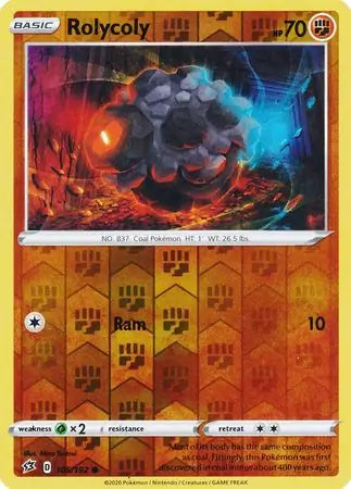 Rolycoly Reverse Holo 105 - Rebel Clash Pokesingles