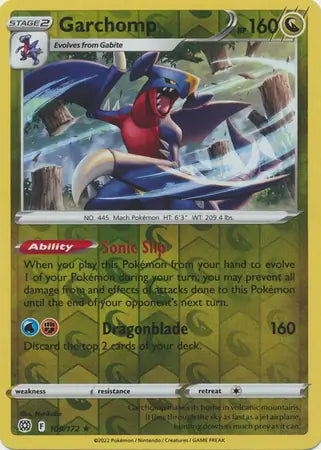 Garchomp Reverse Holo 109, Brilliant Stars | Sword & Shield, , 0.00 kr, Pokesingles. Kjøp pokemon kort til lave priser hos oss.