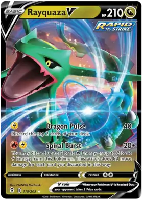 Rayquaza V 110, Evolving Skies | Sword & Shield, v, 5.00 kr, Pokesingles. Kjøp pokemon kort til lave priser hos oss.