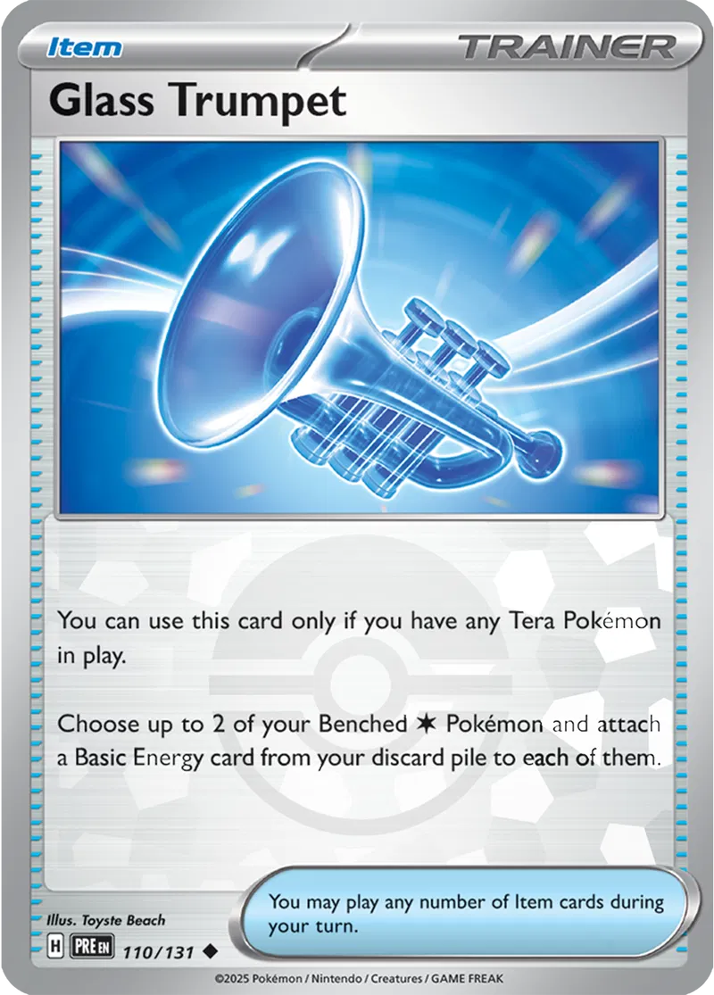 Glass Trumpet Poke ball Holo 110 - Prismatic Evolutions Pokesingles