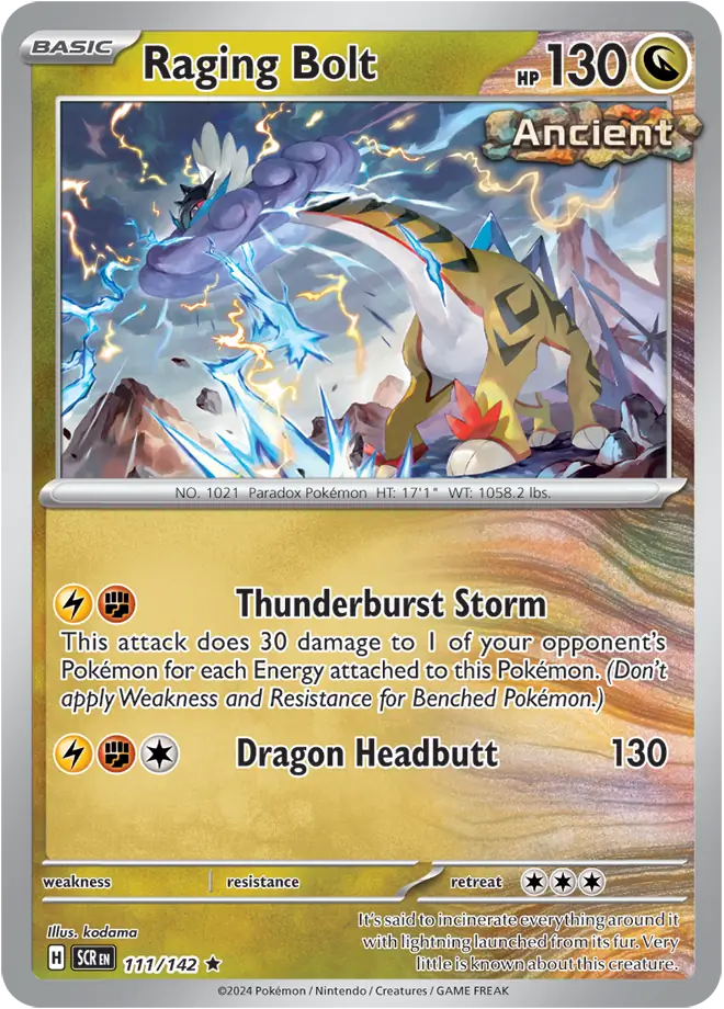 Raging Bolt Holo Rare 111 - Stellar Crown Pokesingles