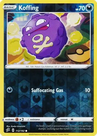 Koffing Reverse Holo 112 - Rebel Clash Pokesingles