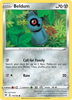 Beldum 116 - Vivid Voltage Pokesingles