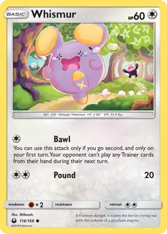 Whismur 116 - Celestial Storm Pokesingles