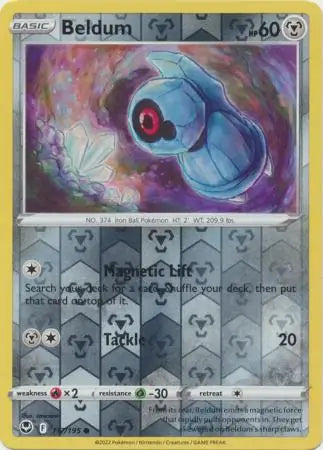 Beldum Reverse Holo 117, Silver Tempest | Sword & Shield, , 0.00 kr, Pokesingles. Kjøp pokemon kort til lave priser hos oss.
