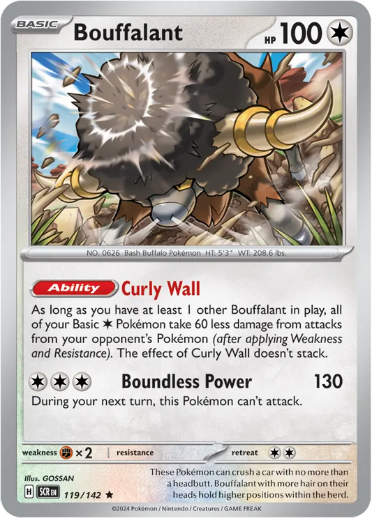 Bouffalant Holo Rare 119 - Stellar Crown Pokesingles