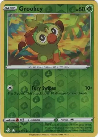 Grookey Reverse Holo 011 - Shining Fates, Shining Fates | Sword & Shield, , 3.00 kr, Pokesingles. Kjøp pokemon kort til lave priser hos oss.