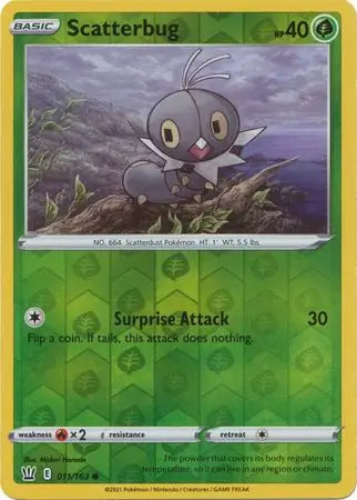 Scatterbug Reverse Holo 011 - Battle Styles