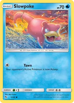 Slowpoke 12, Hidden Fates | Sun & Moon, nonholo, 3.00 kr, Pokesingles. Kjøp pokemon kort til lave priser hos oss.