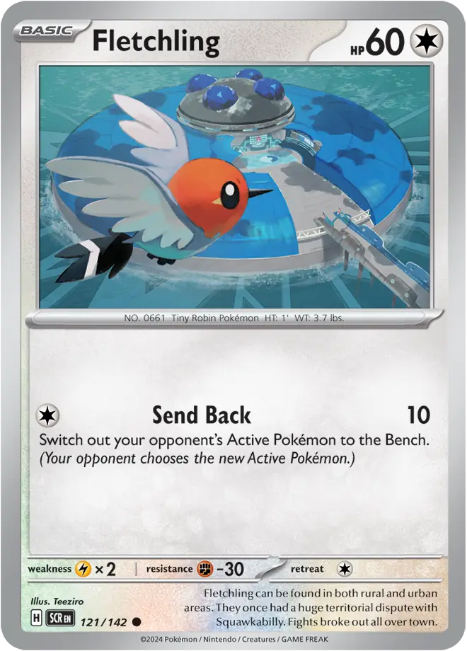 Fletchling 121 - Stellar Crown Pokesingles