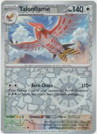 Talonflame Reverse Holo 123 - Stellar Crown Pokesingles