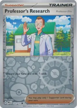 Professor's Research Elm Reverse Holo 123 Pokesingles