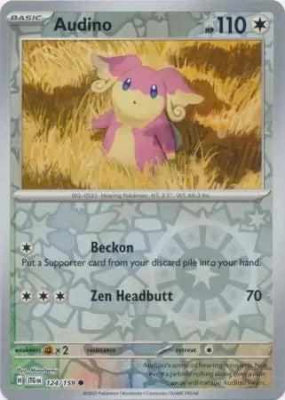 Audino Reverse Holo 124 - Journey Together Pokesingles
