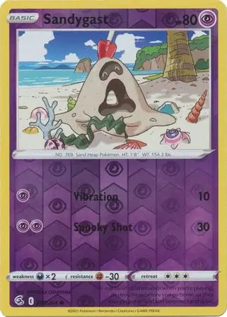 Sandygast Reverse Holo 125, Fusion Strike | Sword & Shield, , 0.00 kr, Pokesingles. Kjøp pokemon kort til lave priser hos oss.
