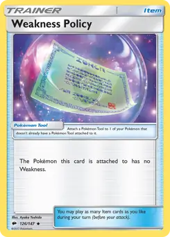 Weakness Policy 126 - Burning Shadows Pokesingles