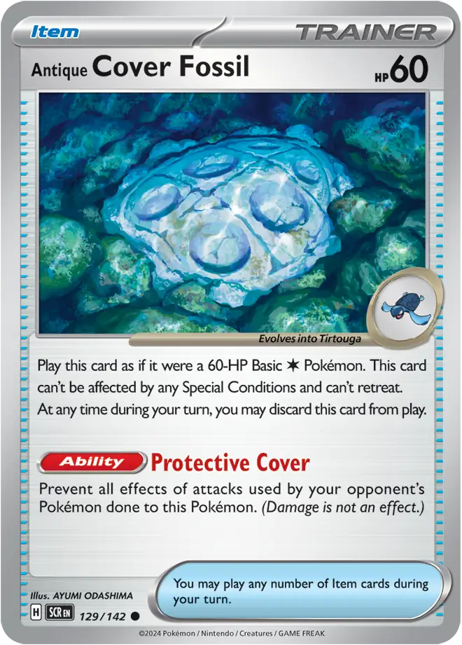 Antique Cover Fossil 129 - Stellar Crown Pokesingles