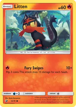 Litten 12 - Dragon Majesty Pokesingles