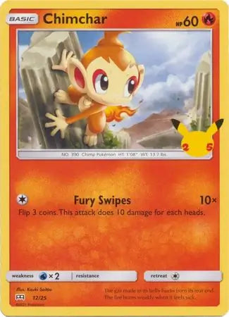 Chimchar 12 - Mcdonald's 25th Anniversary Pokesingles