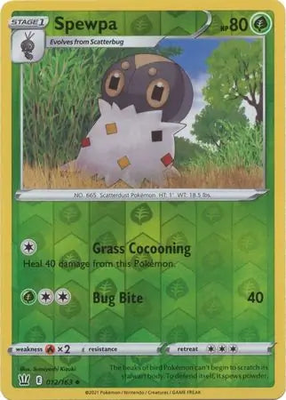 Spewpa Reverse Holo 012 - Battle Styles