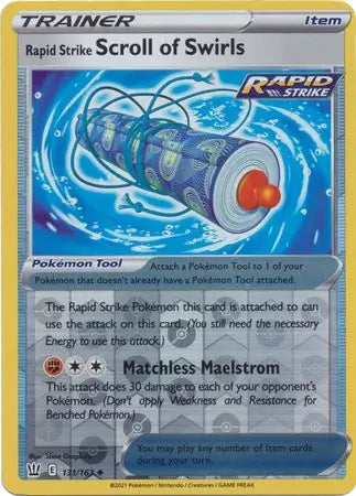 Rapid Strike Scroll of Swirls Reverse Holo 131 - Battle Styles