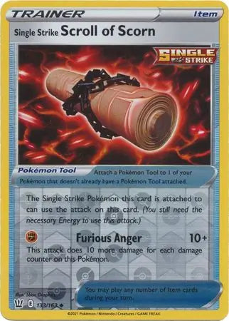 Single Strike Scroll of Scorn Reverse Holo 133 - Battle Styles Pokesingles